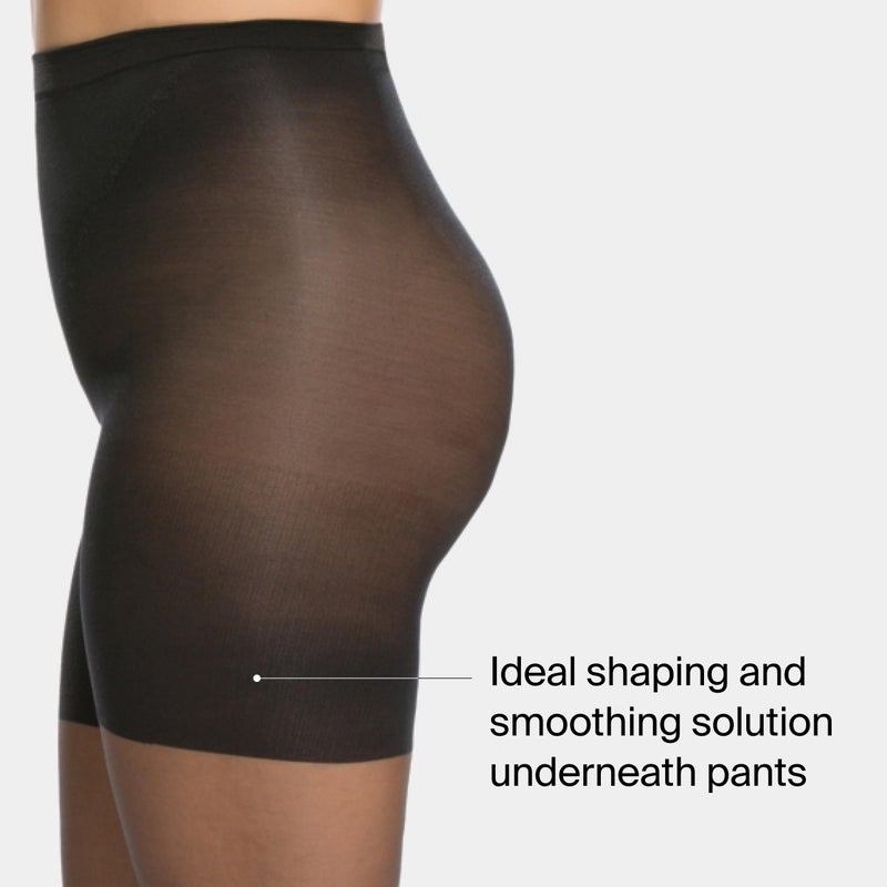 SPANX shape Original Footless Sheers - Body-Shaping Footless Pantyhose for Core Control - Adjustable Length - Black - Size C - Image 3